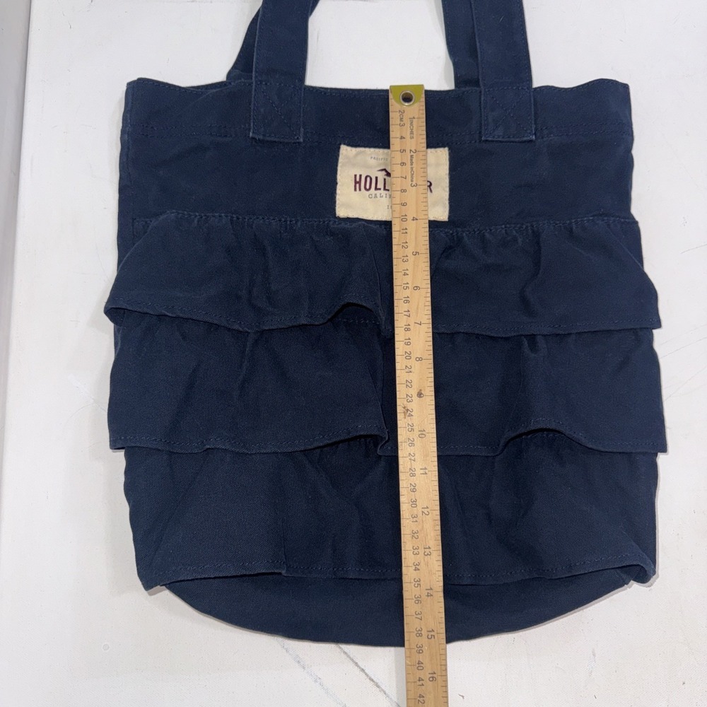 Vintage Y2K Hollister California Navy Blue Skirt Book Canvas Seagull Tote Bag - Picture 6 of 15